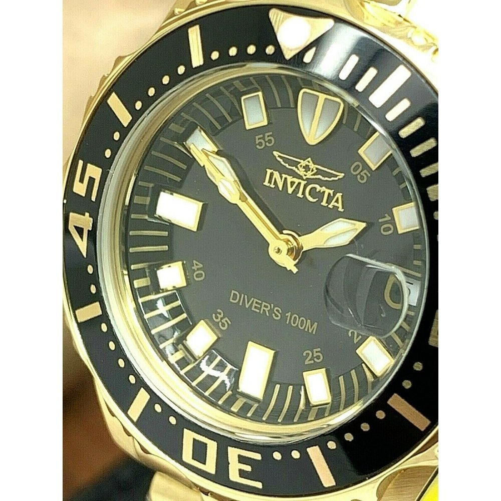 Invicta Women's Gold and Black Dive Watch